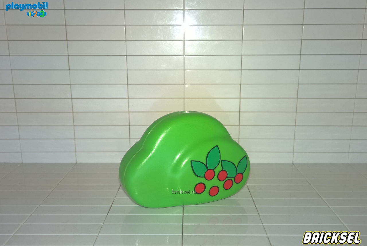Плеймобил 123 Куст светло-зеленый с ягодками, Playmobil 1-2-3, редкий