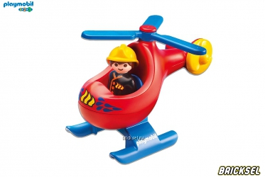 Набор Playmobil 1.2.3. 6789pm: Вертолет для пожаротушения