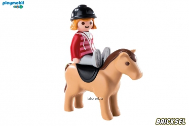 Набор Playmobil 1.2.3. 6973: Наездница с лошадью