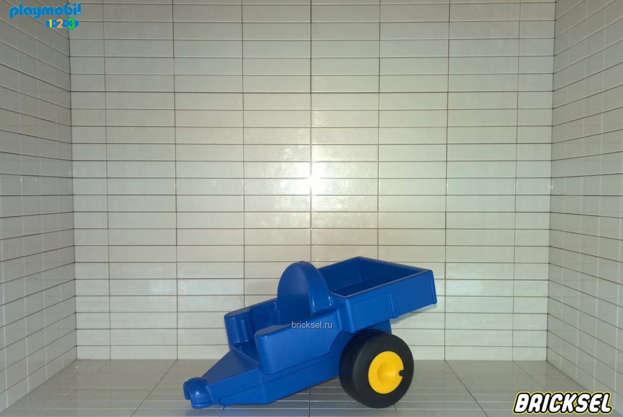 Плеймобил 123 Телега двухколесная синяя, Playmobil 1-2-3, редкий