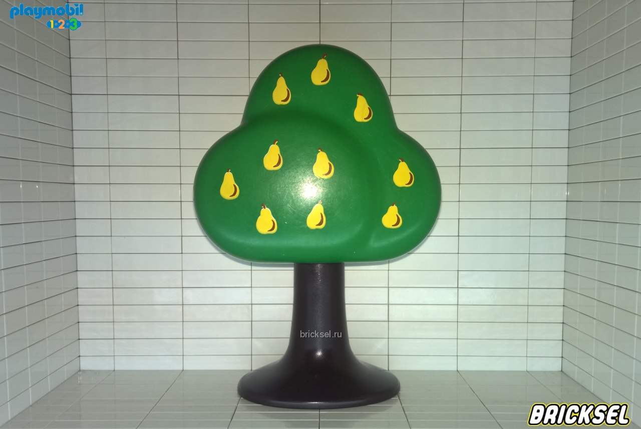 Плеймобил 123 Дерево груша с мелкими желтыми грушами зеленое, Playmobil 1-2-3