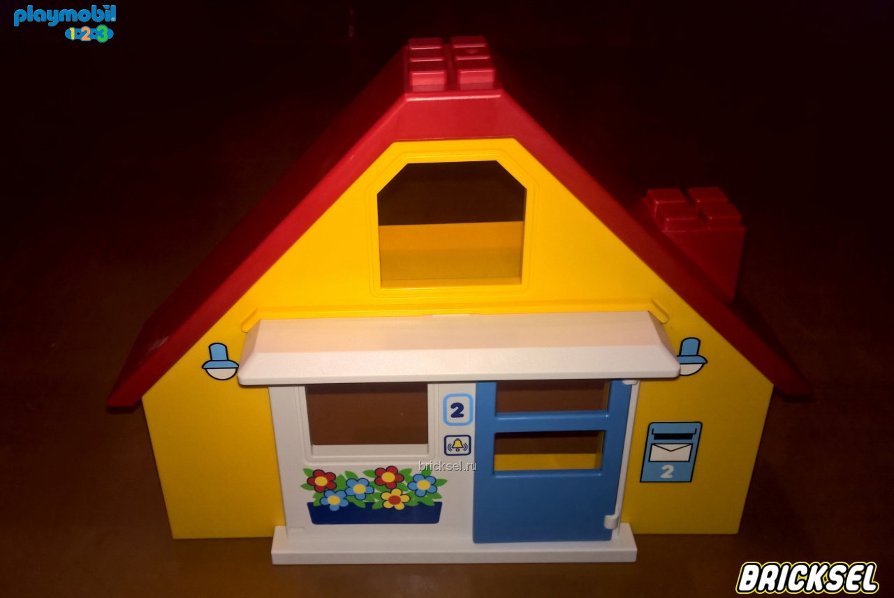 Плеймобил 123 Дом 2 желтый, Playmobil 1-2-3, раритет