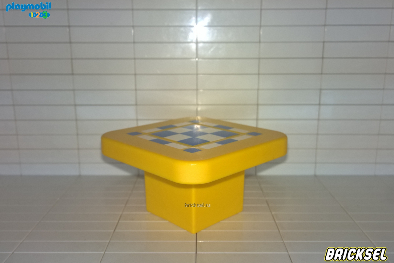 Плеймобил 123 Стол квадратный желтый, Playmobil 1-2-3, раритет