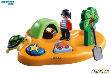 Набор Playmobil 1.2.3 9119pm: Пиратский остров