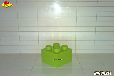 Кубик LEGO DUPLO 2х2 салатовый
