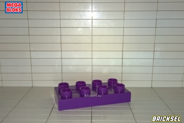 Пластинка 2х4 фиолетовая